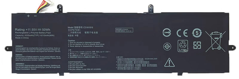 OEM Notebook Akku Ersatz für Asus ZenBook-Flip-13-Q326FA 